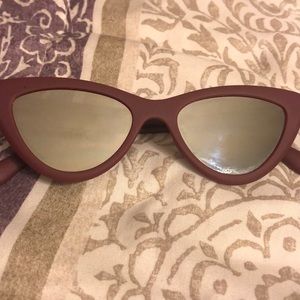 Burgundy sunglasses